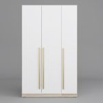 SHEILA 3 Door Wardrobe-Oak+White - Image 3