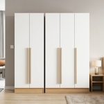 SHEILA 2 & 3 Door Wardrobe-Oak+White