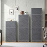 SPECTER 345 Door Storage Cabinet-Marble Grey