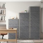 SPECTER 345 Door Storage Cabinet-Marble Grey - Image 2