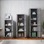 SPECTER 345 Door Storage Cabinet-Marble Grey - Image 3