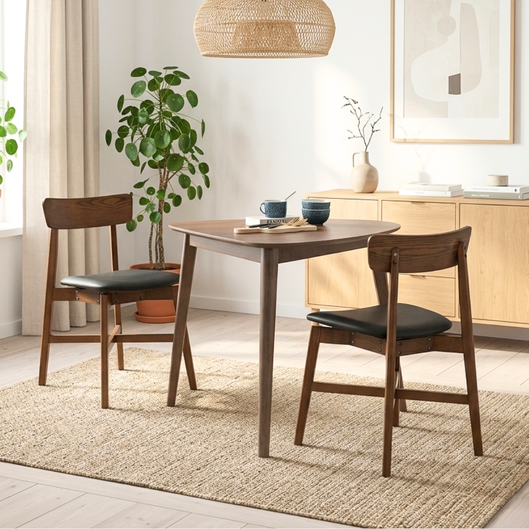 _STELLA 2S STELLA Triangle Shaped 2 Seater Dining Set-Cocoa - Image 1