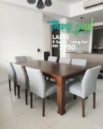 LADEE 8 Seater Dining Set-Cocoa - Image 7