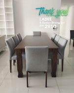 LADEE 8 Seater Dining Set-Cocoa - Image 10
