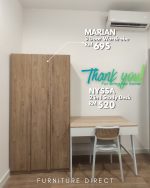 [Package] NYSSA 100cm 2 in 1 Study Set-White - Image 11
