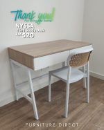 [Package] NYSSA 100cm 2 in 1 Study Set-White - Image 12