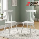 WASHINGTON 2 Seater Dining Set-White - Image 4