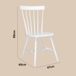 WASHINGTON 2 Seater Dining Set-White - Image 6