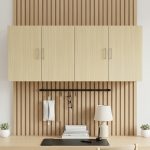 VUTO 2 Door Wall Mounted Hanging Cabinet-Oak - Image 5