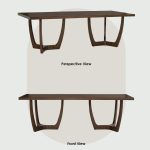 VARNOL 240cm Mindy Veneer Dining Table-Cocoa - Image 11