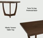 VARNOL 240cm Mindy Veneer Dining Table-Cocoa - Image 13