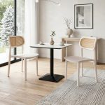 WILLA 2 Seater Sintered Stone Dining Set-White