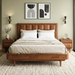 YORK Queen & King Size Wooden Bed frame-Walnut