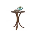 [Set Of 2] Damai Bentwood Side Table-Cocoa - Image 5