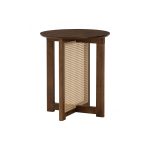 ORING D80cm Round Coffee Table-Walnut - Image 3