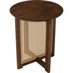 ORING D80cm Round Coffee Table-Walnut - Image 2