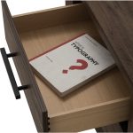 BRAVO 2 Drawer Bedside Table-Walnut - Image 4