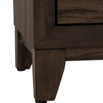 BRAVO 2 Drawer Bedside Table-Walnut - Image 10