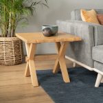 ALFORD Live Edge Side Table-Light Walnut