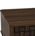 BROZO 80cm Coffee Table-Walnut - Image 5