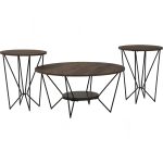 [Set of 3] GOLA Nest of Coffee Table Set-Dark Oak - Image 2