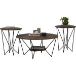 [Set of 3] GOLA Nest of Coffee Table Set-Dark Oak - Image 3