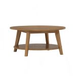 TORONTO D85cm Coffee Table-Light Walnut - Image 6