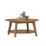 TORONTO D85cm Coffee Table-Light Walnut - Image 8