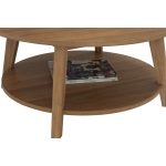 TORONTO D85cm Coffee Table-Light Walnut - Image 7