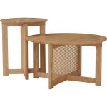 ORING D80cm Round Coffee Table-Natural - Image 9