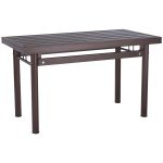 HAMIDA 110cm Outdoor Table-Antique Brown - Image 10
