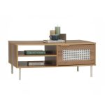 DALLAS 100cm Coffee Table-Wotan Oak - Image 3