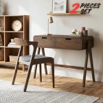 [Package] ALWINA Wooden Study Set-Cocoa