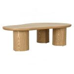 LEITO 130cm Freeform Coffee Table-Natural - Image 4