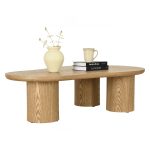 LEITO 130cm Freeform Coffee Table-Natural - Image 13