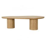 LEITO 130cm Freeform Coffee Table-Natural - Image 3