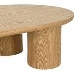 LEITO 130cm Freeform Coffee Table-Natural - Image 5