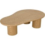 LEITO 130cm Freeform Coffee Table-Natural - Image 2