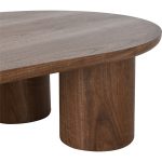 LEITO 130cm Freeform Coffee Table-Walnut - Image 10