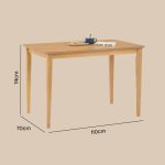 COLIN 4 Seater Dining Set-Natural - Image 5