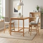 ARDON 2 And 4 Seater Wooden Bar Set-Natural - Image 2