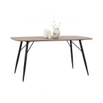 KOVE 160cm Boat Shaped Dining Table-Natural - Image 3