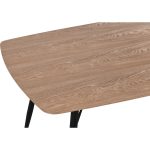 KOVE 160cm Boat Shaped Dining Table-Natural - Image 7