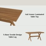BARON 160cm Dining Table-Cocoa - Image 8