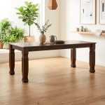 TEGUS 200cm Wooden Table-Cocoa