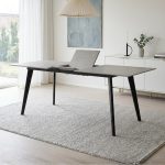 NETO 160+40cm Extension Dining Table-Grey