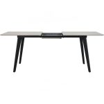 NETO 160+40cm Extension Dining Table-Grey - Image 9