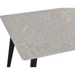 NETO 160+40cm Extension Dining Table-Grey - Image 2