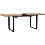 STANLEY 160+40cm Extension Dining Table-Oak - Image 4