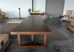 ZAVEN 360cm Mindy Veneer Dining Table-Cocoa - Image 10
